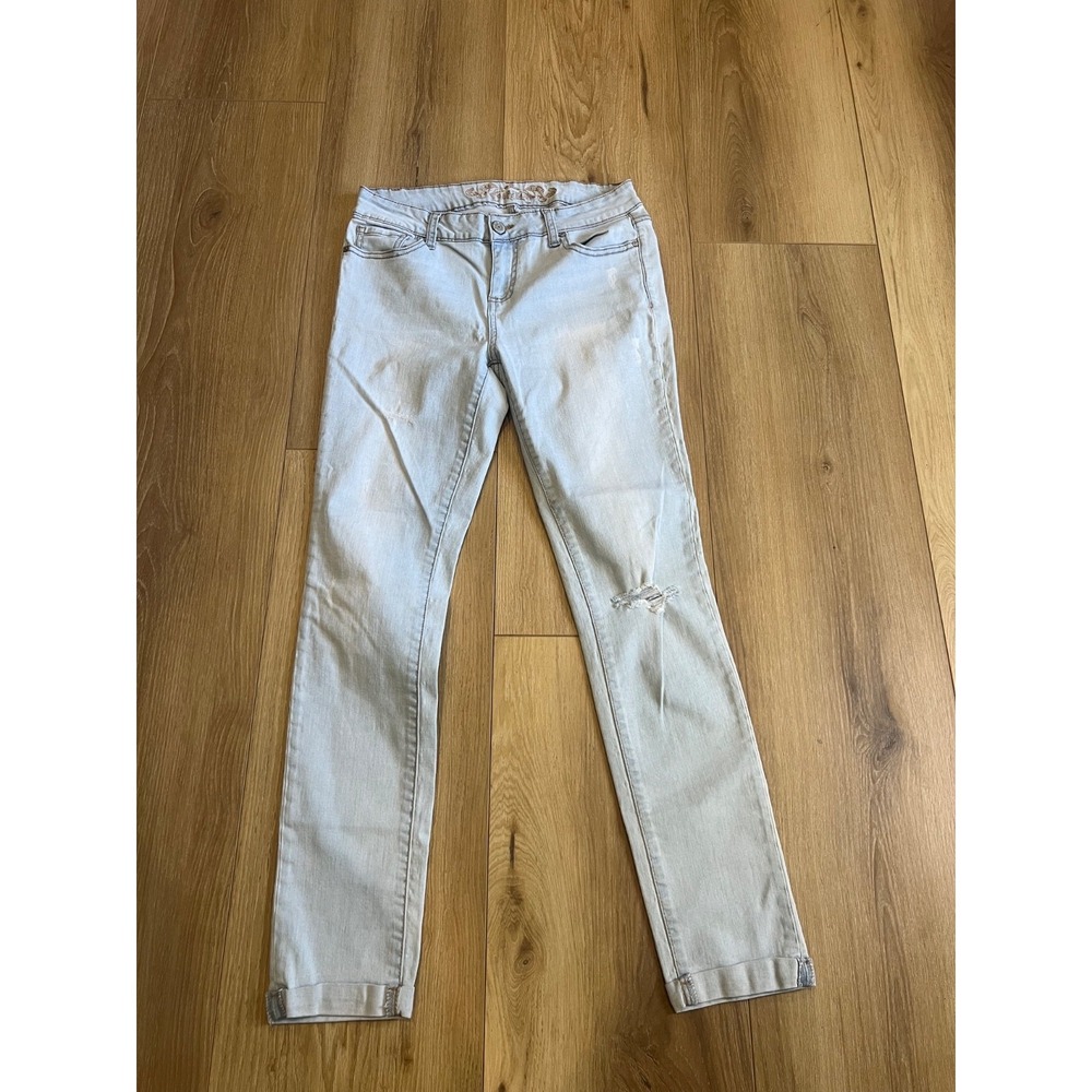 Wax Jean Collection Women's Light Wash Skinny Jeans Stretch Denim Size 9